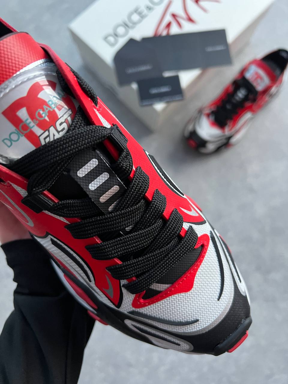 DG fast sneakers in red мъжки