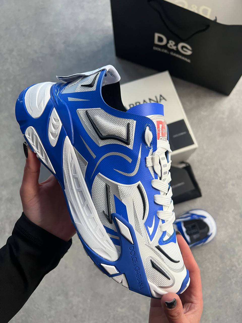 DG fast sneakers in blue Мъжки