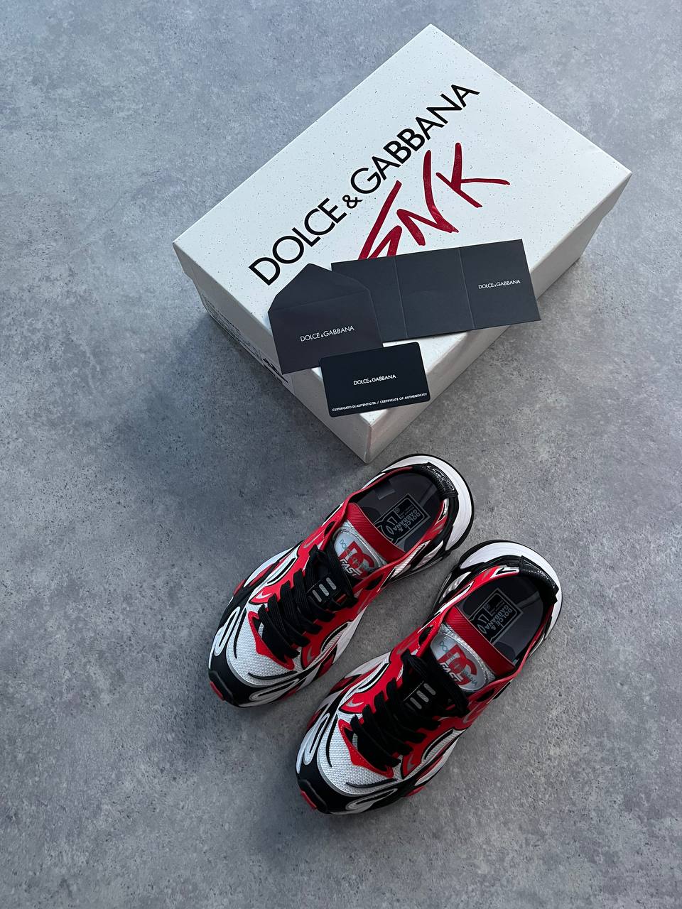 DG fast sneakers in red мъжки