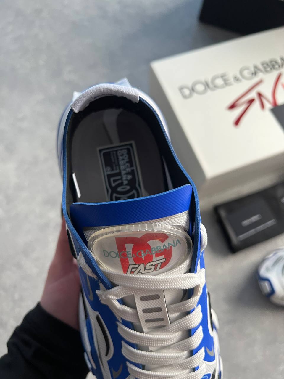 DG fast sneakers in blue Мъжки