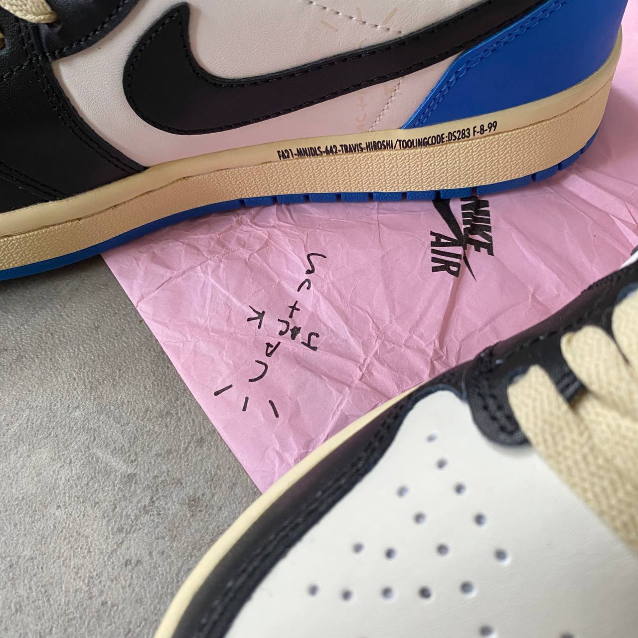 Travis Scott x Fragment x Air Jordan 1 Low Blue мъжки