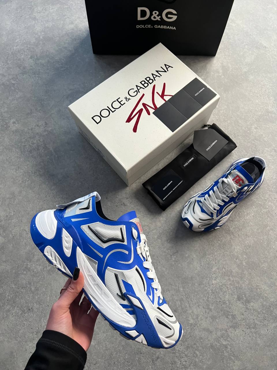 DG fast sneakers in blue Мъжки