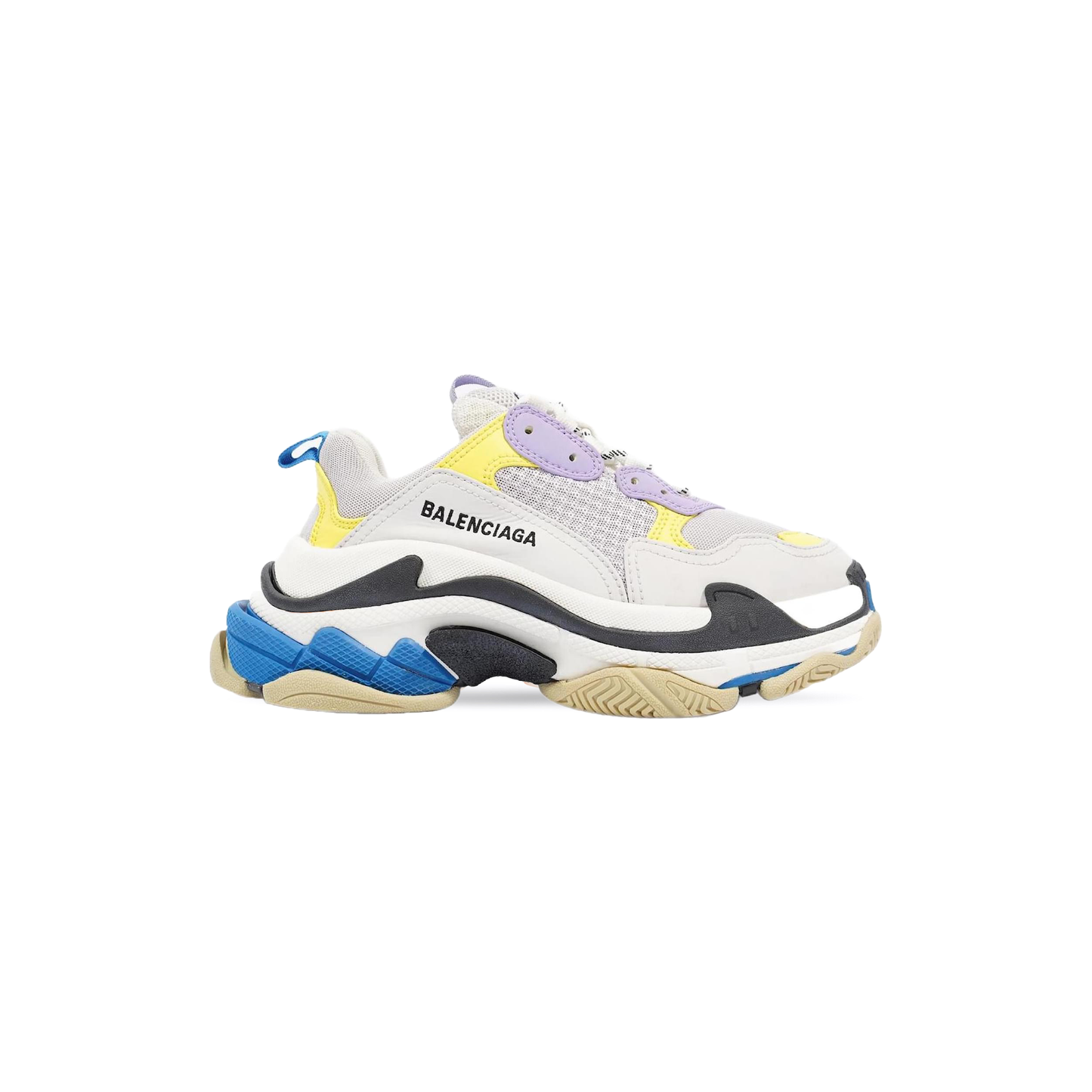 TRIPLE S White & Yellow & Purple дамски