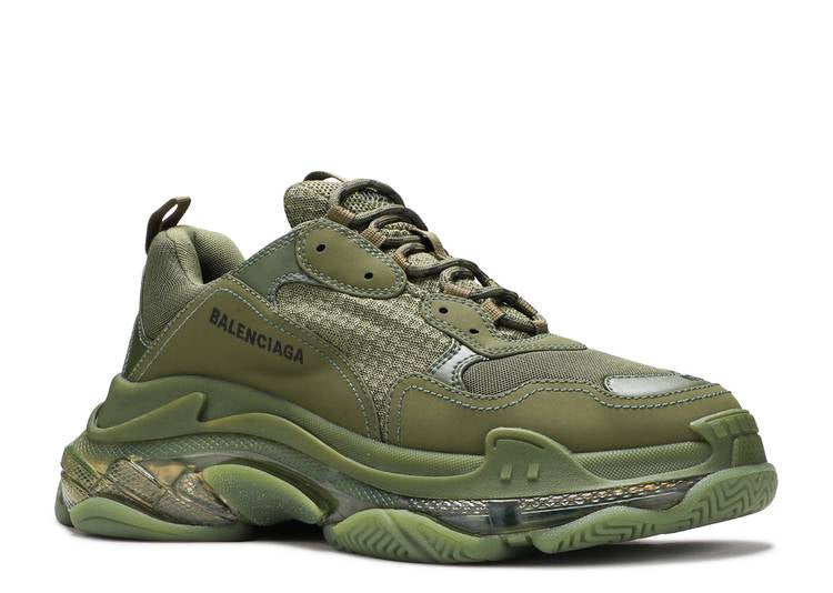 TRIPLE S SNEAKER CLEAR SOLE - GREEN унисекс