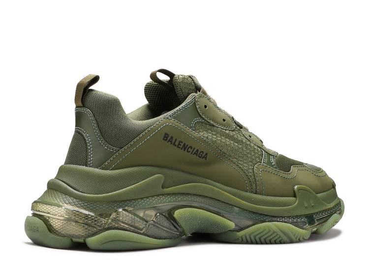 TRIPLE S SNEAKER CLEAR SOLE - GREEN унисекс