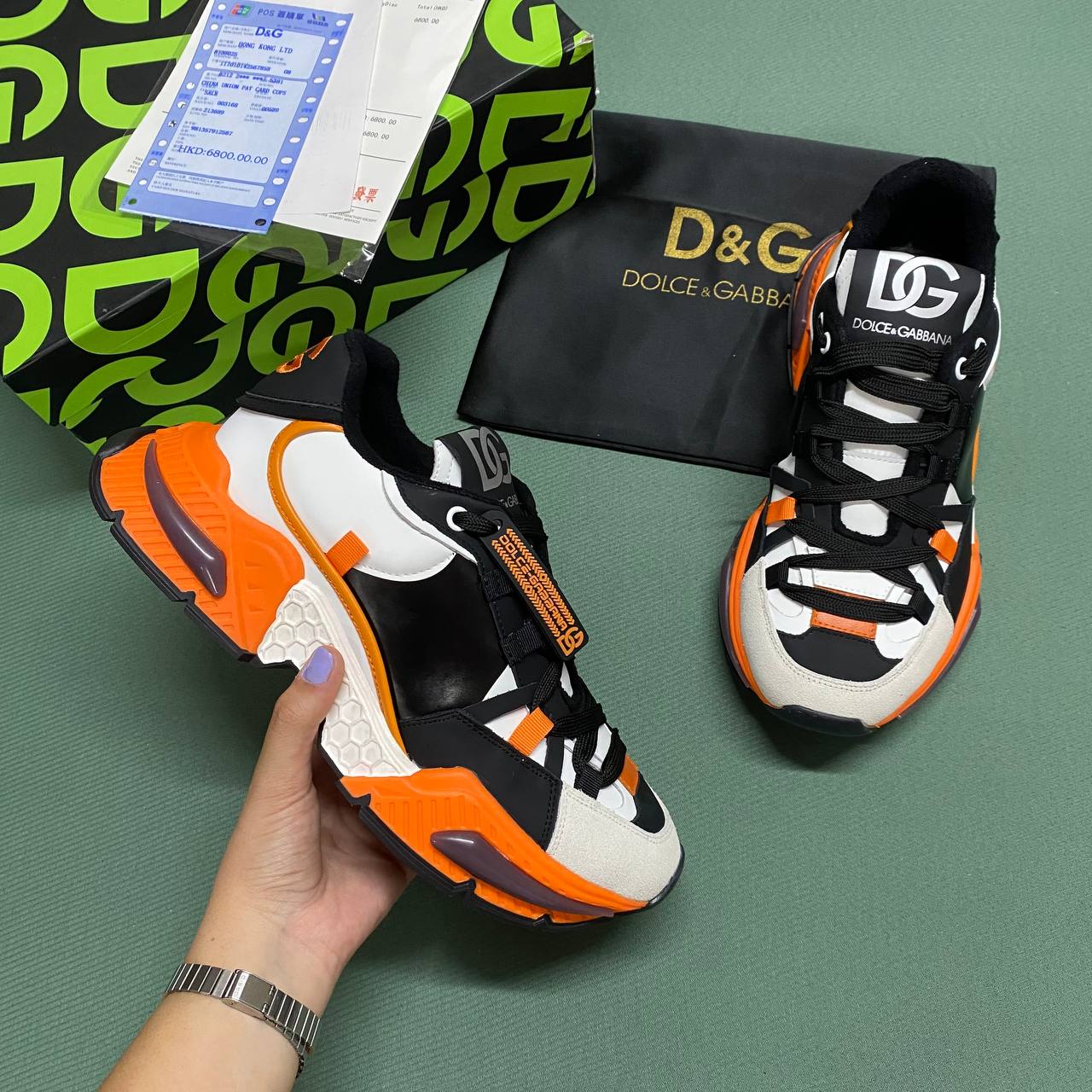 DG orange Airmaster Low-top Sneakers дамски