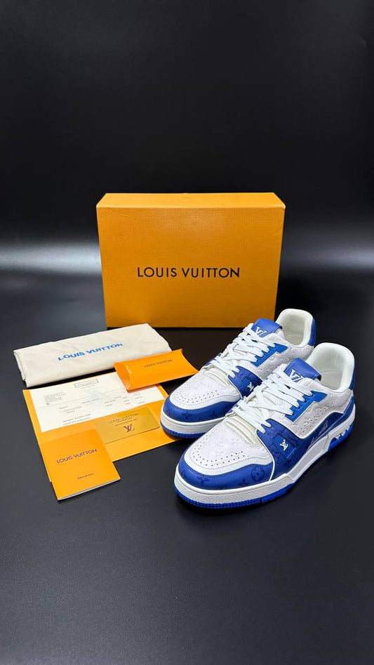 LV TRAINER SNEAKER white & blue мъжки